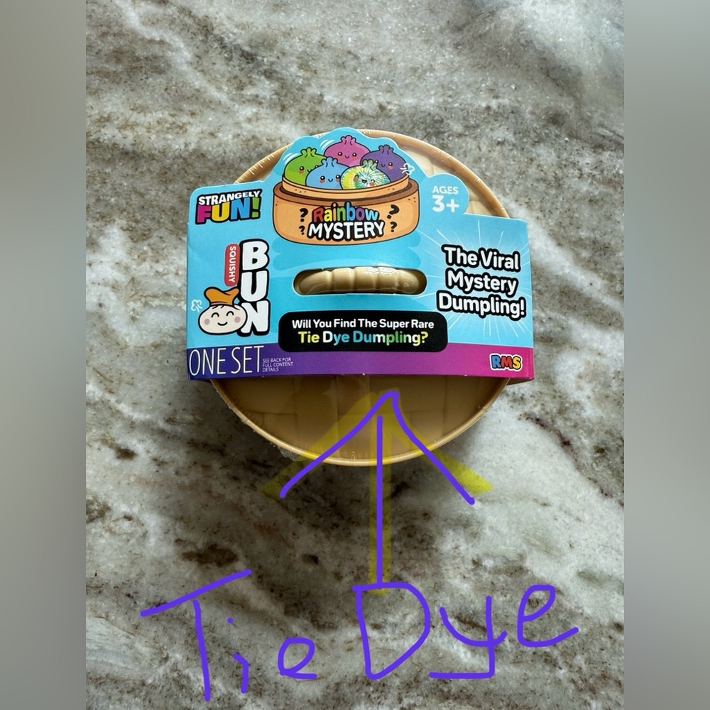 Dumpling Mystery is Tie Dye 4”x4” fun for all Will you be lucky get the tie dye